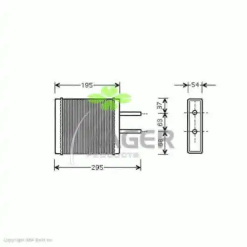 Радиатор печки KAGER 32-0230