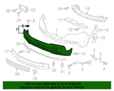 W-FACE, FR- BUMPER 71105-T6Z-A00 HONDA
