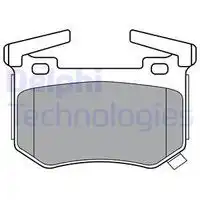 Тормозные колодки дисковые задняя ось DELPHI LP3397