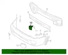Правая накладка бампера 57775FE100WG SUBARU