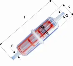 Топливный фильтр MFILTER DF02/2