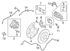 Тормозные колодки дисковые FORD FU2Z-2V200-F