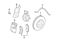 CALIPER,FRT BRK(INCLS 2,5-10) 88965629 CADILLAC