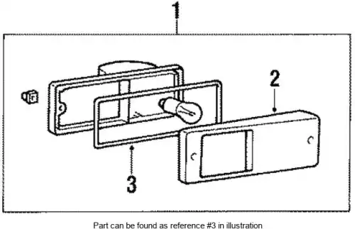 GASKET,BACKUP LAMP MB414591 MITSUBISHI