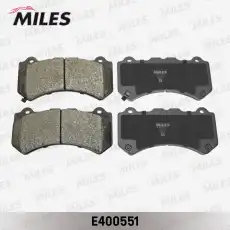 Тормозные колодки дисковые передняя ось MILES E400551