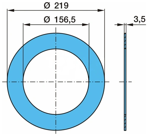 кольцо уплотнительное ступицы !пластик 157x220x3.5 \BPW 03.310.99.09.0