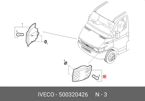 ФОНАРИ НАПРАВЛЕНИЯ 500320426 IVECO