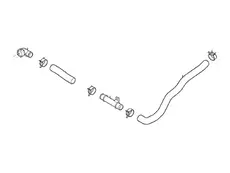 Hose assy - radiator, lower 25415C1100 HYUNDAI