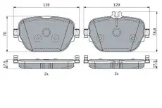 Тормозные колодки дисковые BOSCH 0 986 424 439