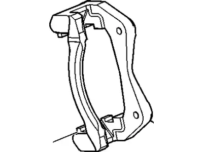 BRACKET,FRT BRK CLPR 18029829 CADILLAC