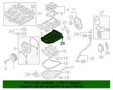 Поддон картера двигателя VAG 06K103603AP