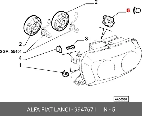 РЕГУЛЯТОР 9947671 ALFA ROMEO