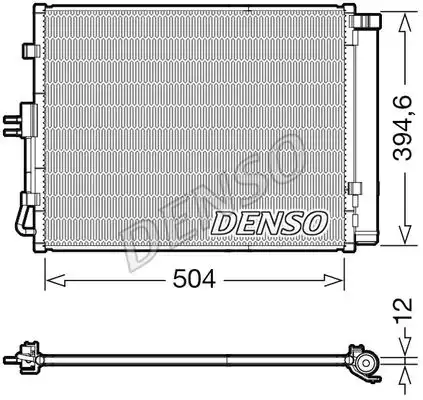 Радиатор кондиционера (конденсатор) DENSO DCN43005