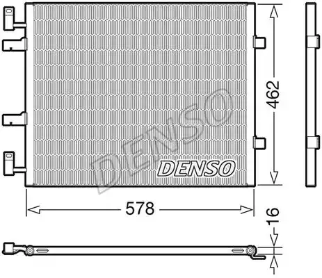 Радиатор кондиционера (конденсатор) DENSO DCN20041