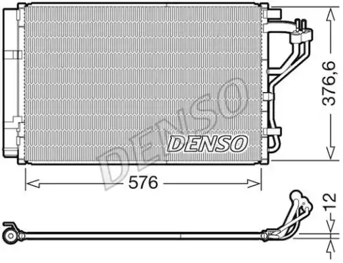 Радиатор кондиционера (конденсатор) DENSO DCN41010