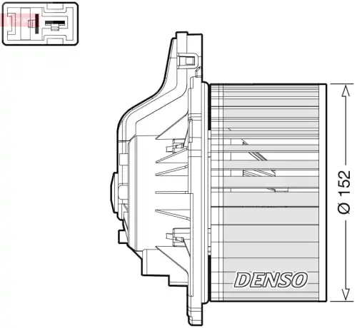 Вентилятор отопителя DENSO DEA41015