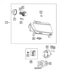 Фара CHRYSLER 55079367AD
