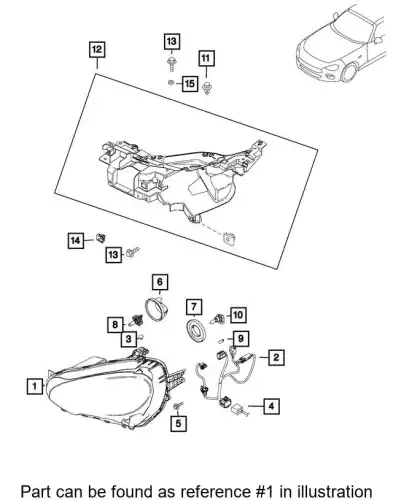 Фара CHRYSLER 68506810AA