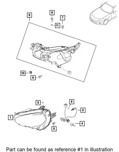 Фара CHRYSLER 68506809AA