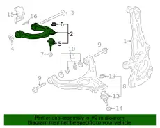 ARM ASY - FRONT SUSPENSION KB3Z-3084-A FORD