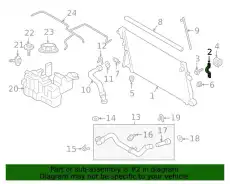BRACKET - RADIATOR UPPER LC3Z8A193B FORD