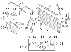BRACKET - RADIATOR UPPER LC3Z8A193B FORD