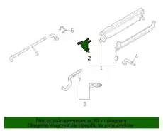 BRACKET - RADIATOR UPPER LC3Z8A193A FORD