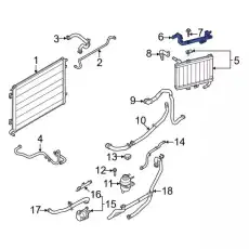 BRACKET - RADIATOR UPPER KR3Z8A193A FORD
