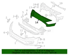 BUMPER ASY - FRONT KT1Z-17757-AD FORD