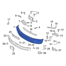 BUMPER ASY - FRONT LC3Z17757FAPTM FORD