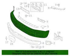 BUMPER ASY - FRONT LC3Z17757FAPTM FORD