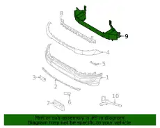 BUMPER ASY - FRONT LX6Z17757F FORD