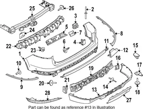 BUMPER ASY - REAR LC5Z17K835DAPTM FORD