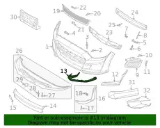 Решетка бампера FORD KR3Z17E811AC