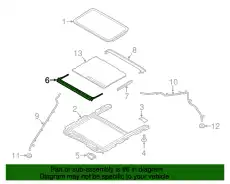DEFLECTOR ASY - ROOF AIR DP5Z-54500A26-C FORD