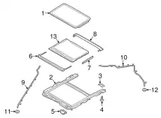 DEFLECTOR ASY - ROOF AIR DP5Z-54500A26-C FORD