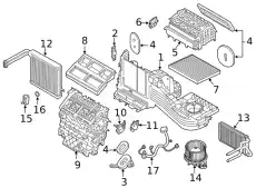Вентилятор отопителя FORD L1MZ19805BC