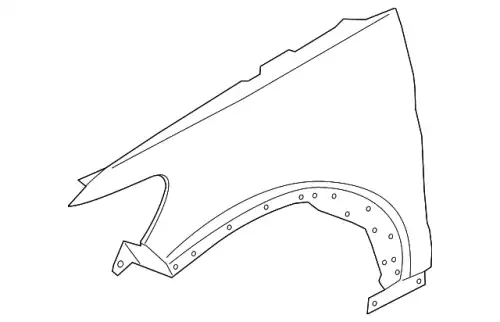 FENDER ASY - FRONT LB5Z-16006-B FORD
