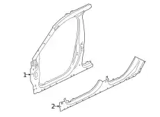 FRAME - DOOR LJ7Z78211A10A FORD