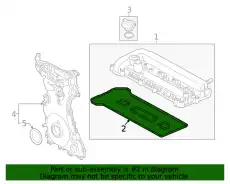 GASKET LX6Z6584A FORD