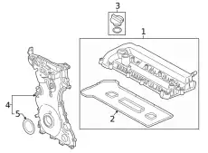 GASKET LX6Z6584A FORD