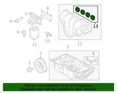 GASKET - INTAKE MANIFOLD LX6Z9439A FORD