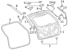 GATE ASY KA1Z-5840010-A FORD
