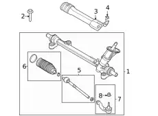 GEAR - RACK AND PINION STEERIN LX6Z-3504-AA FORD