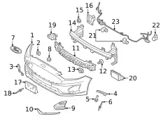 GRILLE KS7Z-17B814-AB FORD