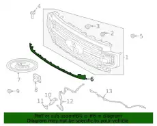 Решетка радиатора FORD LC3Z8200BB