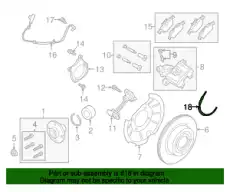 HOSE ASY - BRAKE GN1Z2282H FORD