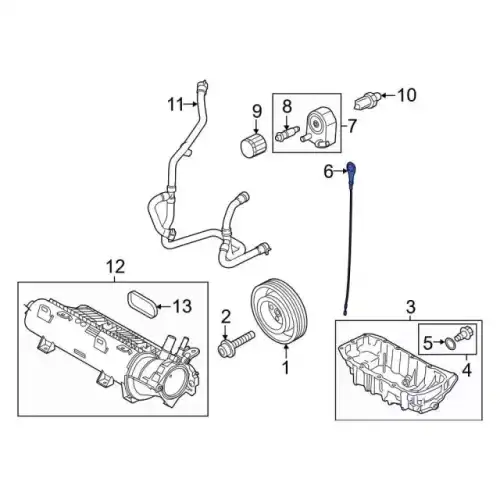INDICATOR ASY - OIL LEVEL JX6Z6750F FORD