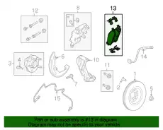 Тормозные колодки дисковые FORD FU2Z-2V001-H
