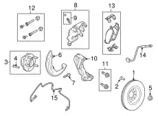 Тормозные колодки дисковые FORD FU2Z-2V001-H